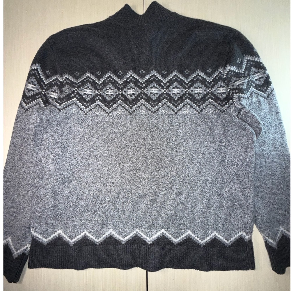 Goodfellow & Co Mens Gray Fair Isle Mock Neck Button Sweater XXL NWT